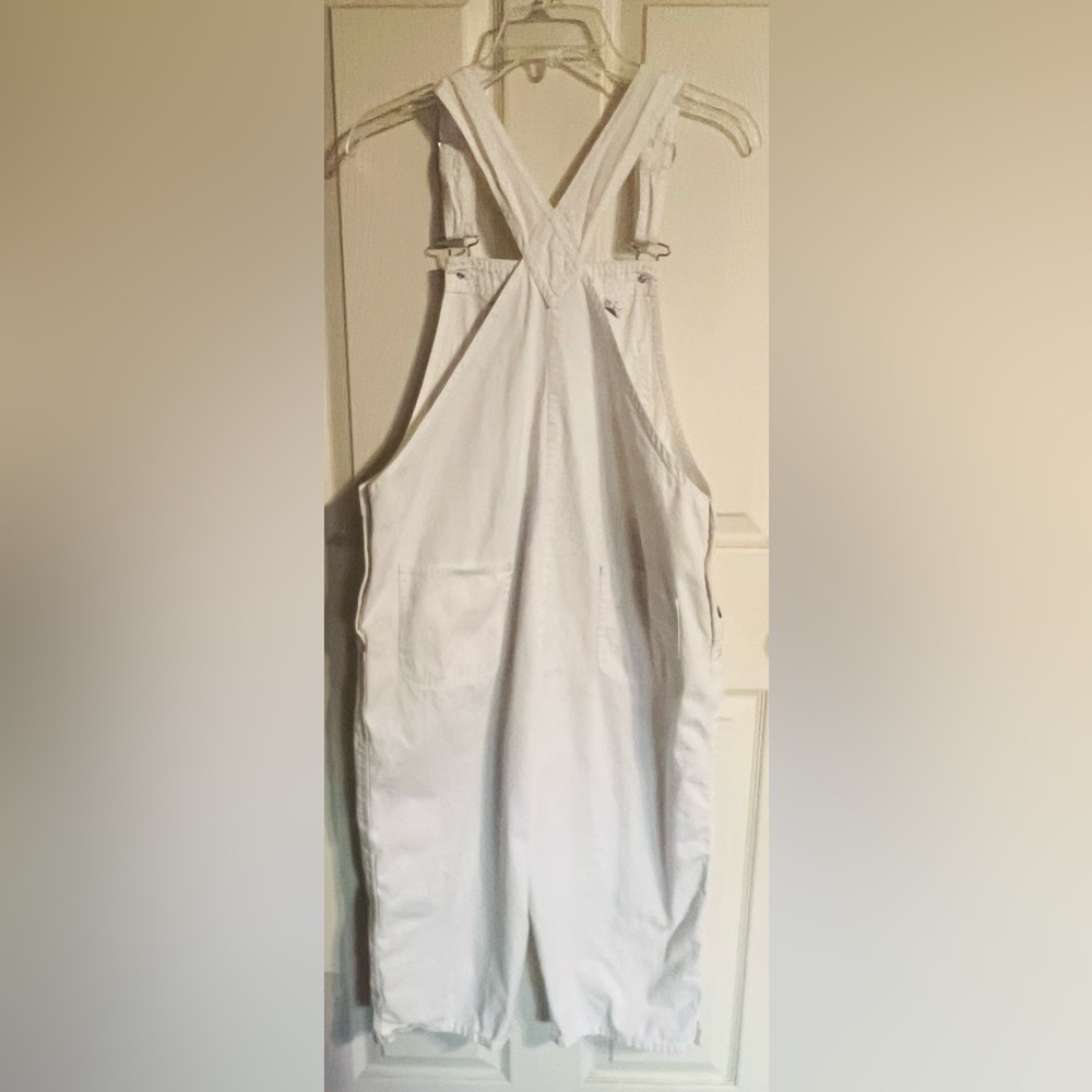 Agapo White Overalls with Embroidered Accents - Picture 9 of 9